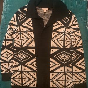 Banana Republic Southwestern/  Santa Fe inspired open sweater coat/jacket
